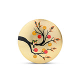 Round Trinket Box, Persimmons & Birds