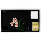 Desk Set D (In-Tray, Business Card Box & Notelet Holder) - Orchid