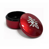 Round Trinket Box with Mother of Pearl Inlaid, Zodiac (Fu, Lu, Shou)