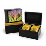 Tea Box, 2 Compartments, City in Blossom - Jewel Within