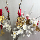 Oriental Decorations, Set of 12, Zodiac Calligraphy
