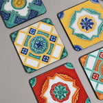 Coasters, Set of 6, Ivory Nyonya - Qua | Distinctive Gifts
