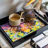 Desk Set (L) - Business Card Box + Notelet / Memo Pad Holder + Tray (Jewel Within) - City in Blossom