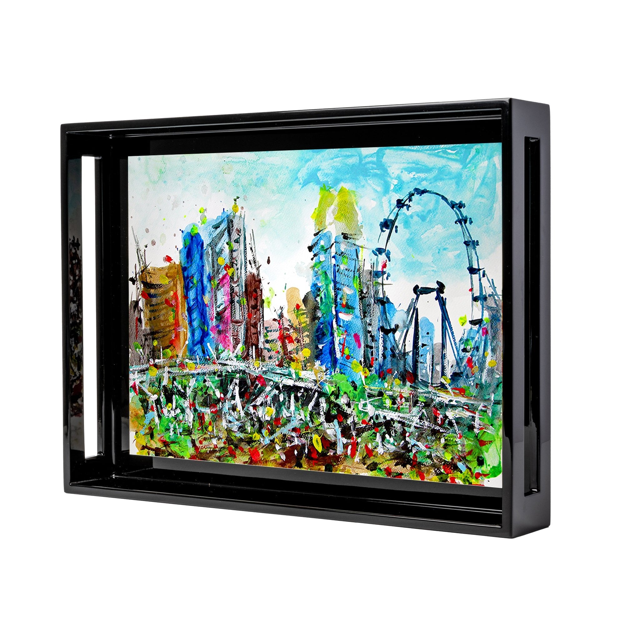 Serving Tray, Singapore City (Qua x ART:DIS) - Singapore Flyer - Qua | Distinctive Gifts