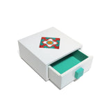 Treasure Box (Aqua Lily), Ivory Nyonya - Qua | Distinctive Gifts