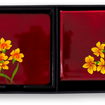 Desk Accessories B (Coaster, Set of 4 & Square Box) - Orchid - Qua | Distinctive Gifts